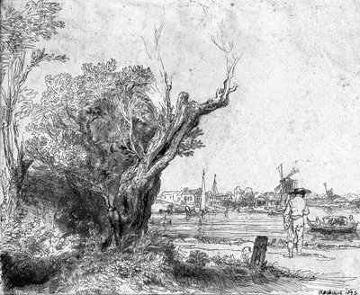 View of Omval, near Amsterdam, 1645 by Rembrandt van Rijn